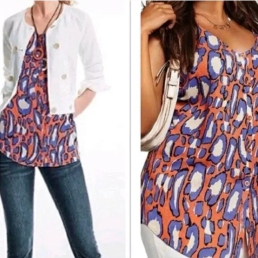 ☀️CABI Isla Animal Print Tank